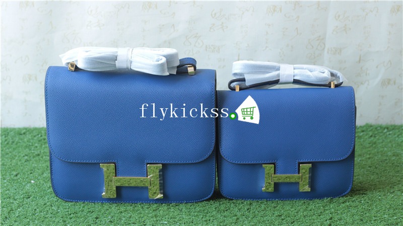 Hermes Blue Shoulder Bag 18inches